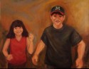 Calvin and Dakota<br>28 x 36<br>Oil on Canvas<br>2008
