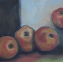 Apples<br>10 x10<br>Oil on Canvas<br>2009