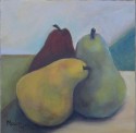Comfort Pear<br>10 x 10<br>Oil on Canvas<br>2009